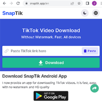 Snaptik TikTok