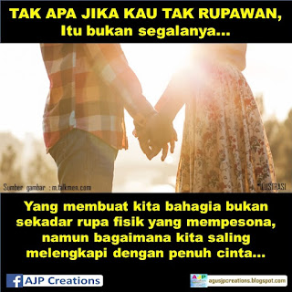  Kata-Kata Romantis Tak Apa Jika Kau Tak Rupawan, Itu Bukan Segalanya