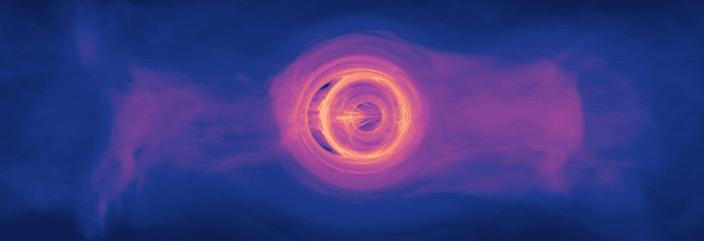 New simulation sheds light on spiraling supermassive black holes