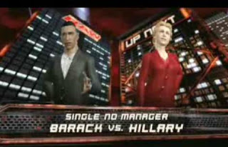 hilary clinton vs barack obama raw smackdown wwe 2008