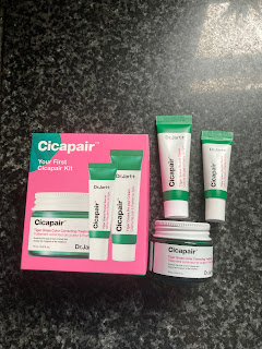 Dr Jart+ Cicapair Your First Trial Kit Packaging and products
