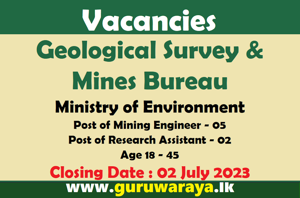 Vacancies : Geological Survey & Mines Bureau