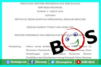 Juknis BOS Tahun 2020 (Permendikbud Nomor 8 Tahun 2020)