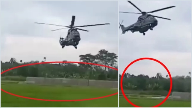 Duh! Tembok Stadion Bengkulu Seharga Rp700 Juta Ambruk Gegara Terpaan Angin Helikopter Jokowi