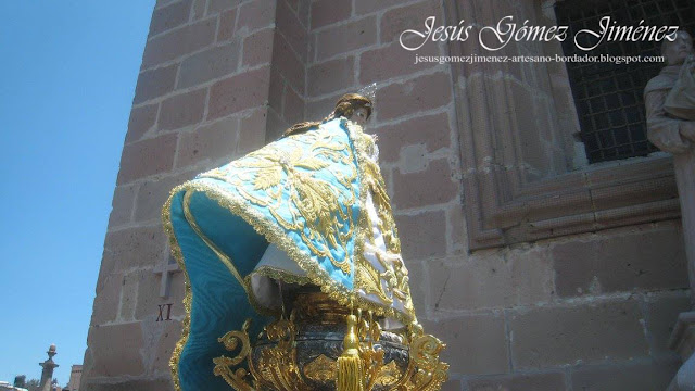 bordado en oro-encaje mexico santa anita