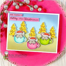 Sunny Studio Stamps: Merry Mice Customer Card by Kathy Schweinfurth