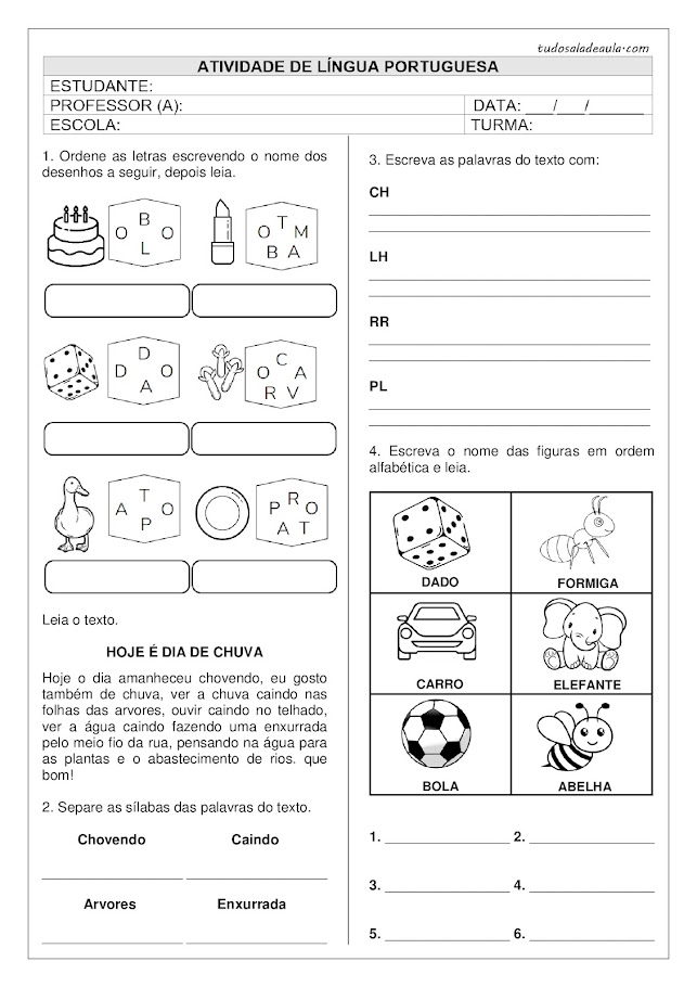 02 Jogos em PDF para baixar – Atividades sílabas  Atividades de  alfabetização, Atividades, Letra b