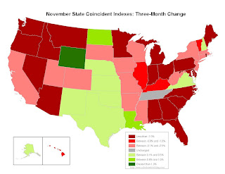 Philly Fed State Conincident Map