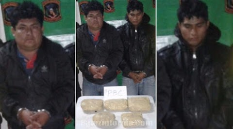 Detienen a sujetos con más de 6 kilos de droga