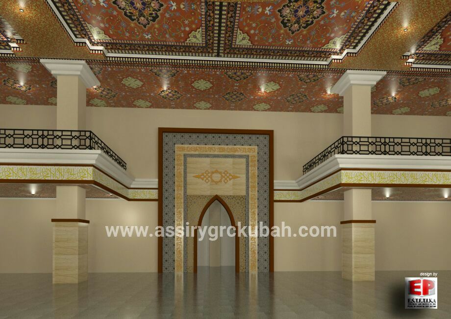 PEMASANGAN PLAFON  MOTIF  GRC  3000 METER MASJID AGUNG 