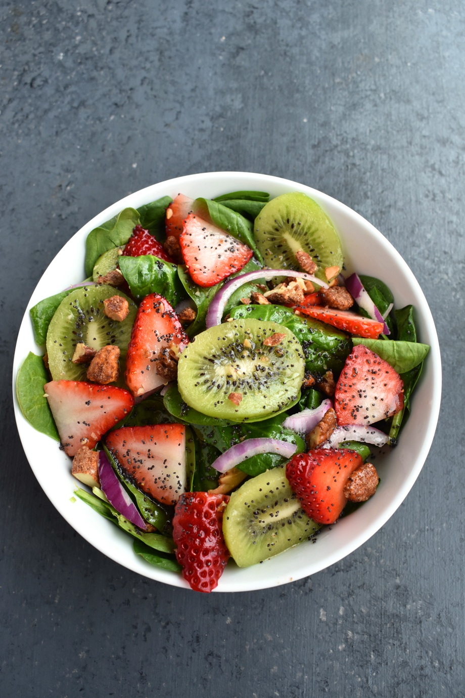 Strawberry Spinach Salad with Poppy Seed Dressing