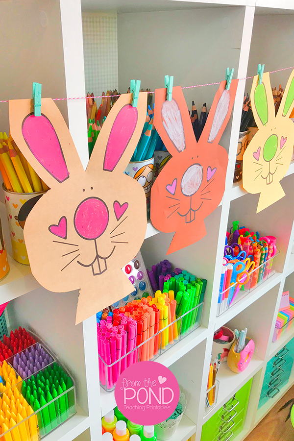 bunny paper craft for easter