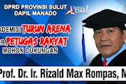 Pendatang Baru Caleg Provinsi Sulut Dapil Manado, Prof. Dr. Ir. Rizald Max Rompas, Siap Bertarung