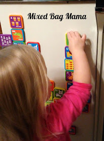 alphabet and number magnets