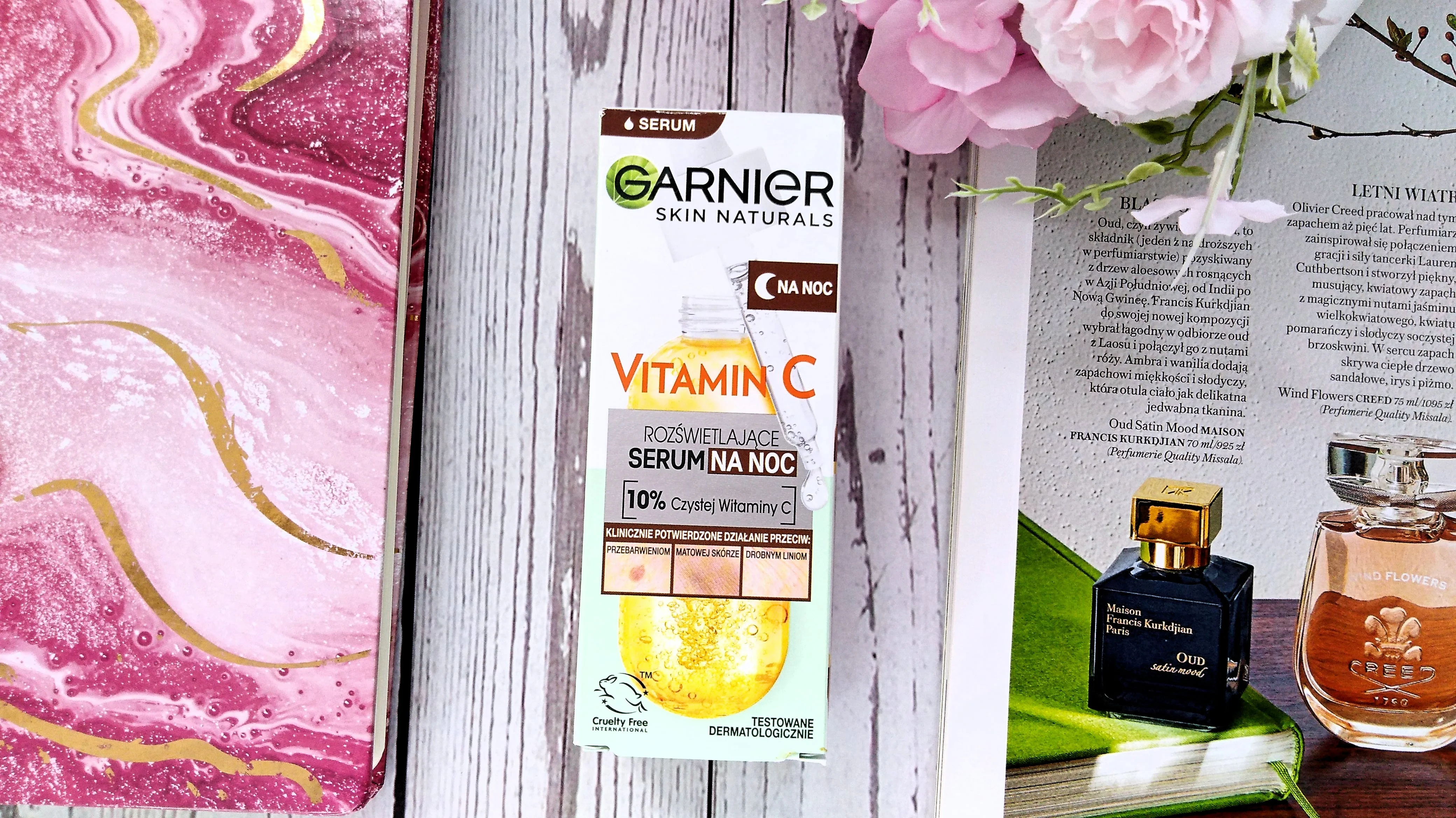 Garnier Vitamin C rozświetlające  serum na noc