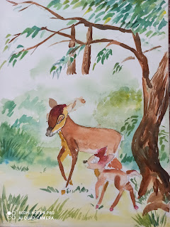 Ayush Singhvi's lovely doe with her baby