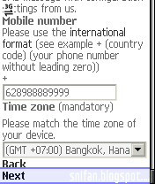 Mobile number snyc