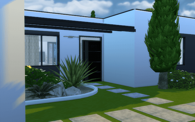 maison contemporaine sims 4