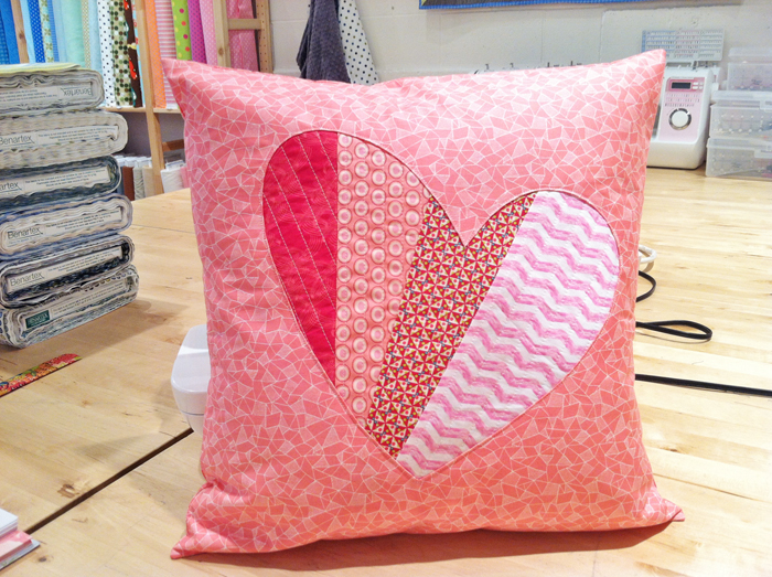 Patchwork Heart Pillow Tutorial