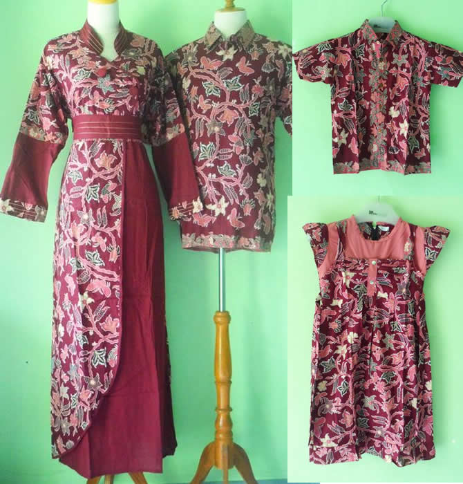 16+ Inspirasi Penting Gamis Batik Modern Keluarga