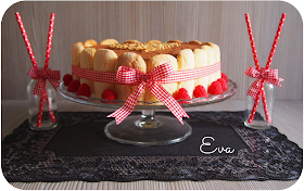 Tarta charlotte de tiramisú