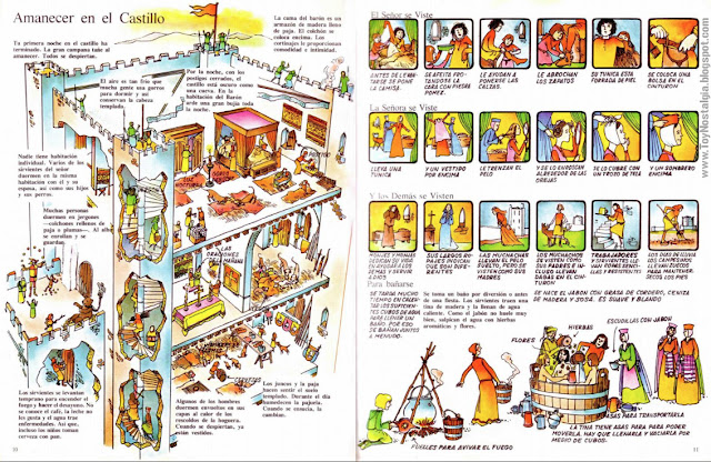 Caballeros y Castillos - Ediciones PLESA - 1977 Colección A través del tiempo pagina interior