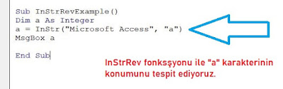 InStrRev Fonksiyonu