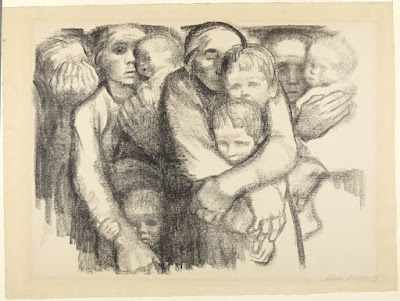 Käthe Kollwitz, "Mothers" ("Mutter"), 1919, lithograph in Princeton University Art Museum