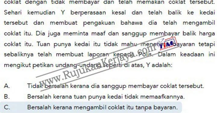 Contoh Soalan Penyelesaian Masalah N29 - Pijat Lus