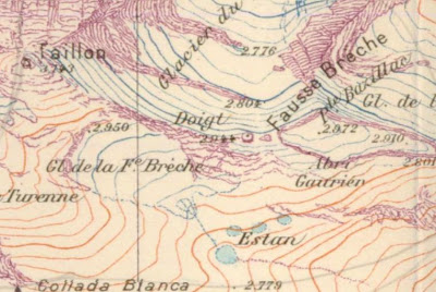 Mapa antiguo falsa brecha