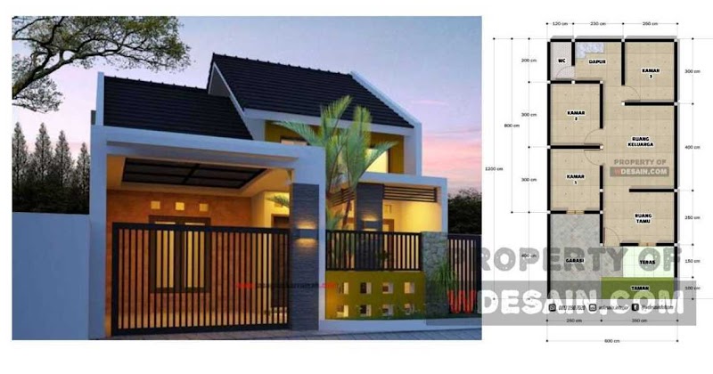 19+ Desain Rumah Minimalis 6x12 Tampak Depan, Untuk Mempercantik Rumah