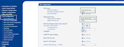 Dinstar-SIP Settings