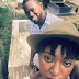 Yvonne Jegede and fiance Kunle stop over at Bukky Ajayi's Grave (Photos)