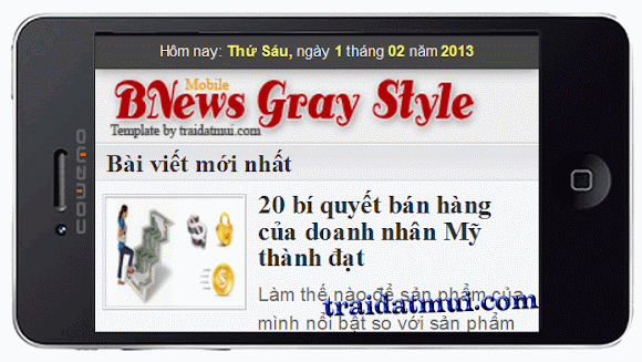 BNews Gray Style - Giao diện tin tức với tông xám cho Blogspot