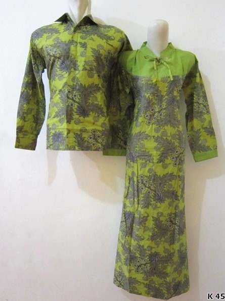 10 Model Baju  Batik  Couple  Lengan  Panjang  Pria Wanita