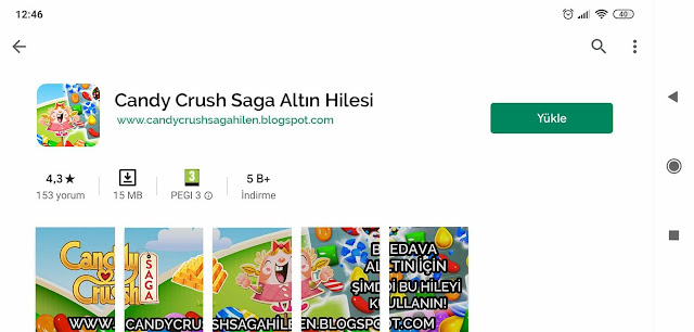 candy crush saga bedava altın