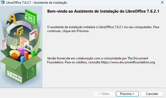Instalação do LibreOffice