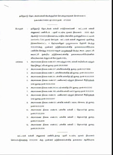 வட்டாரக் கல்வி அலுவலர் பணியிடம் பதவி உயர்வு மூலம் நியமனம். நடுநிலைப்பள்ளி தலைமை ஆசிரியர் விவரங்கள் சார்ந்து தமிழ்நாடு தொடக்க கல்வி இயக்குநரின் செயல்முறைகள்