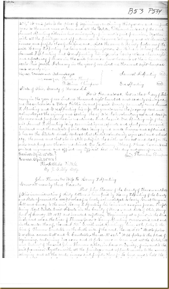 James & Sarah Irwin sell land to Sanford Young on 4 Feb 1876_0002