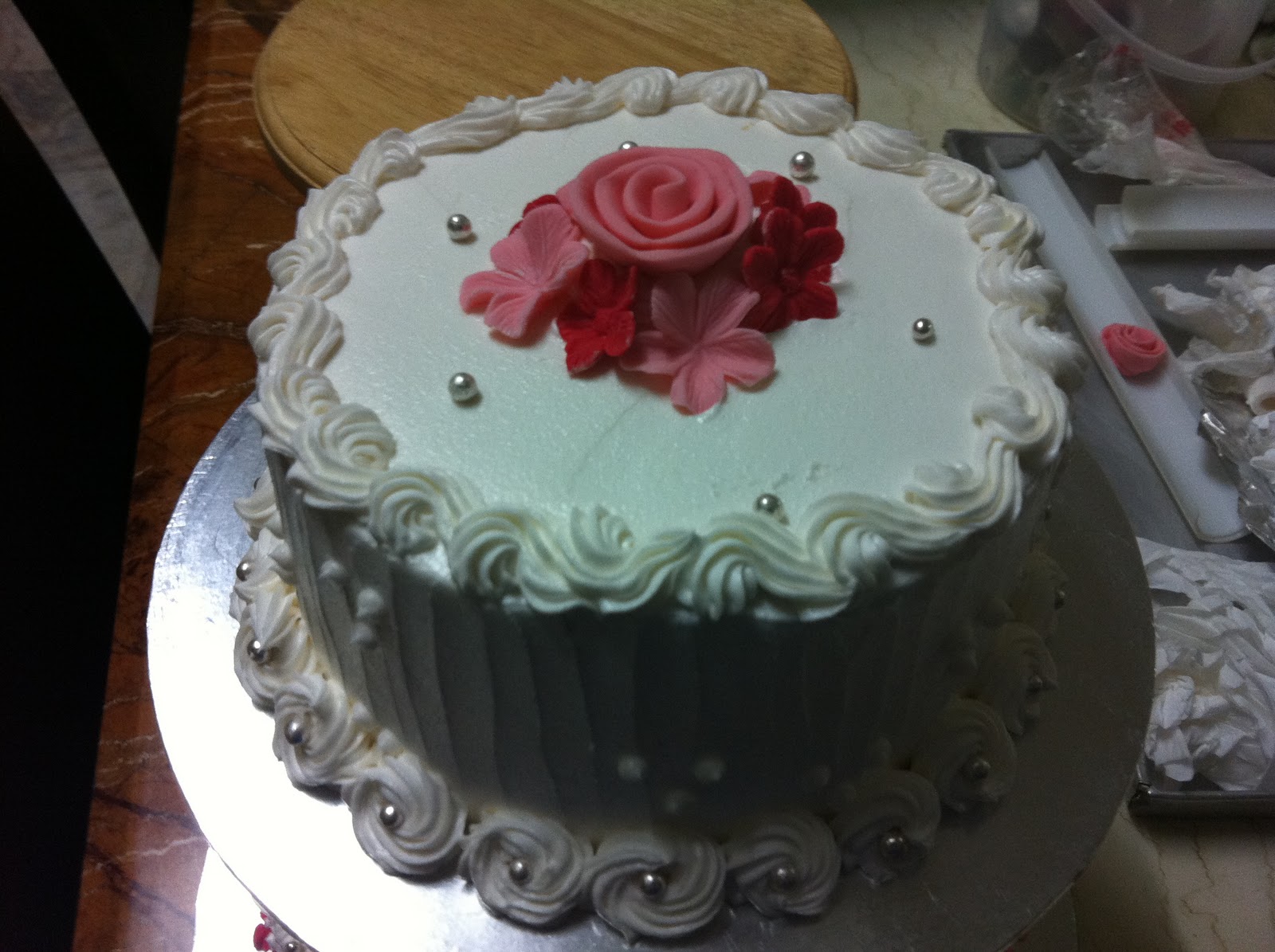 homemade wedding cake