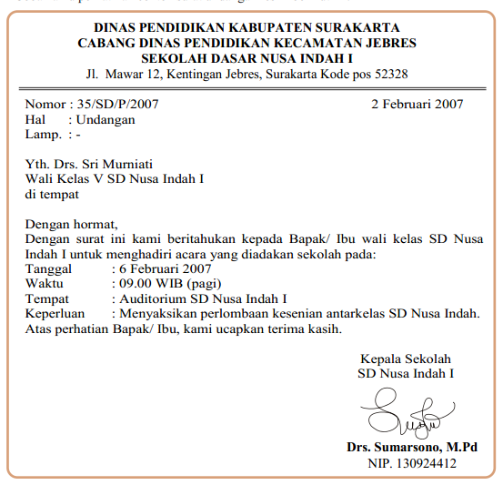 Cara Menulis Surat Resmi