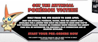 Pokémon Victini Liberty Ticket Distribution Card