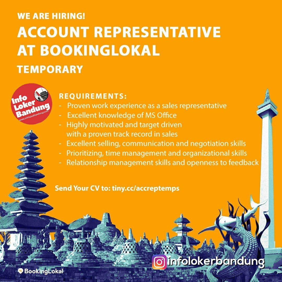 Lowongan Kerja Account Representative Booking Local Bandung Februari 2019