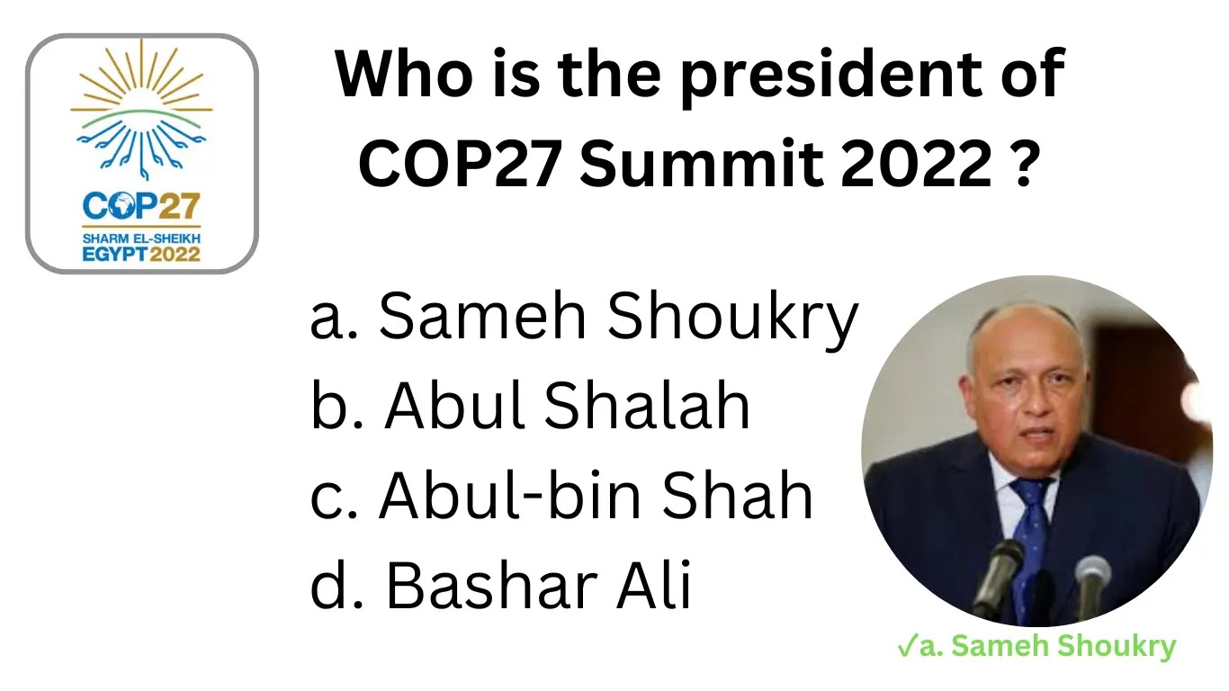 Who is the COP27 President?