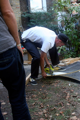 Toby Renton Building making constructing DIY skateboard obstacles