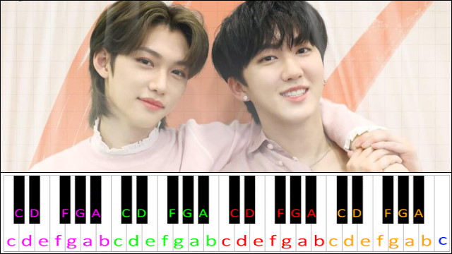 Because I Like You 좋으니까 by Changbin & Felix (Stray Kids) Piano / Keyboard Easy Letter Notes for Beginners