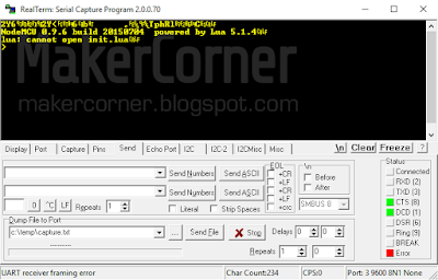 RealTerm - NodeMCU firmware update success