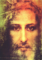 Rostro de Jesucristo sobre una sábana