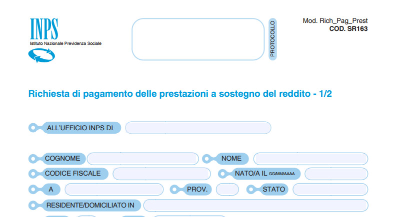 Modello Inps Sr163 Editabile Compilabile Scarica Gratis