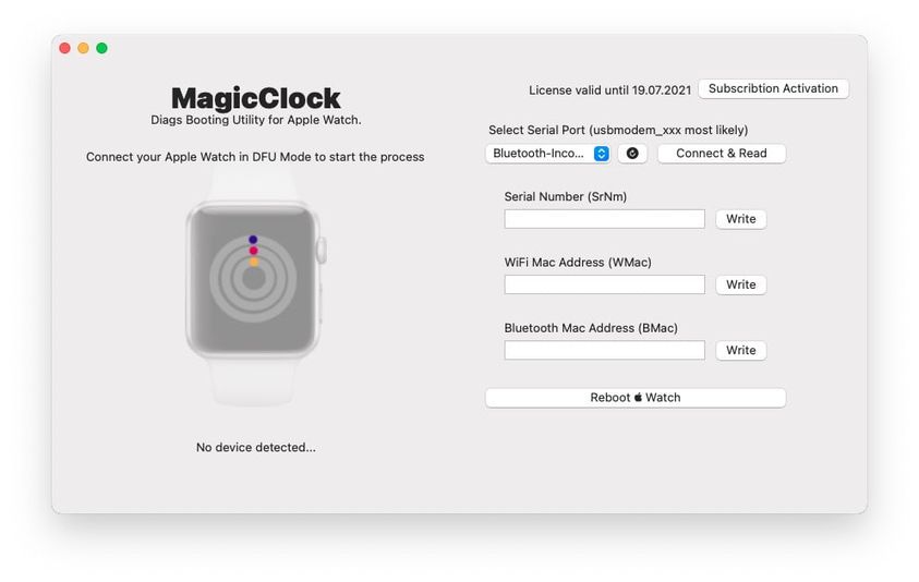 Magicclock Repair Tool Icloud Bypass For Apple Watch Series 1 Upto Series 3 Cruzersoftech